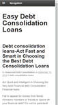 Mobile Screenshot of easydebtconsolidationloans.net